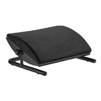 Ergonomická podložka pod nohy Powerton ERGO ULUNA, s polštářem, černá