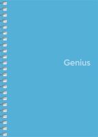 Spirálový sešit Shkolyaryk Genius, čtverečkovaný, mix, A6, 80 listů, PP desky (3)