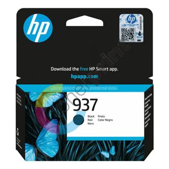 Inkoustová cartridge HP 4S6W5NE#CE1, HP 937, black, HP HP OfficeJet Pro 9110b, originál
