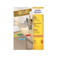 Barevné etikety univerzální AVERY 210x297 mm 100 listů A4 červené - 3470 2 (1)