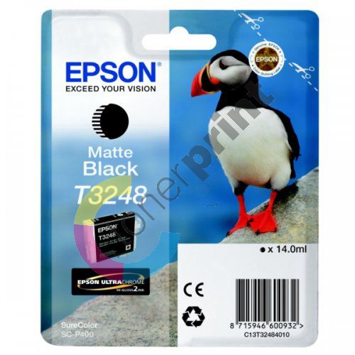 Cartridge Epson C13T32484010, black, originál 1