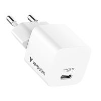 Verbatim Mini GaN nabíječka 20 W, USB-C, Power Delivery 3.0, bílá – 32395