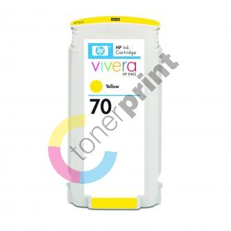 Inkoustová cartridge HP C9454A Designjet Z3100, Z2100, žlutá, No. 70, 130 ml, originál