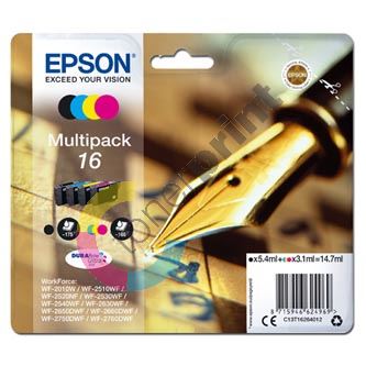 Inkoustová cartridge Epson C13T16264012, WF-2540WF, WF-2520NF, CMYK, 16, originál