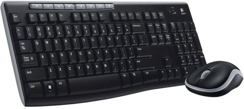 Bezdrátový set klávesnice a optické myši Logitech MK270, US International, USB, černý