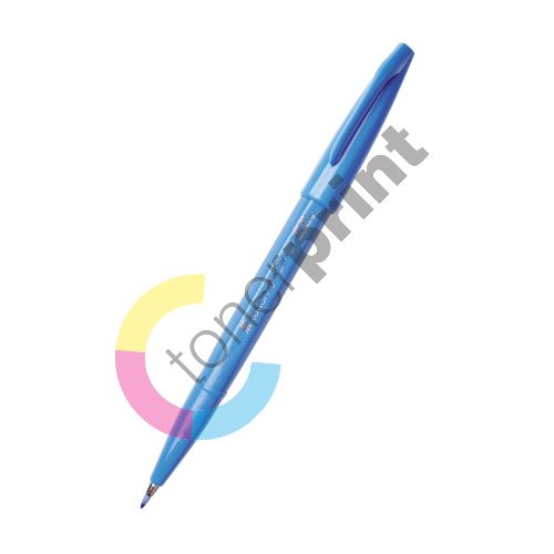 Pentel Brush Sign Pen touch SES15 světle modrý 3