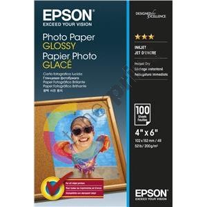 Epson Photo Paper C13S042548, 10x15cm, 4x6,  200 g/m2, 100 ks, ink 1