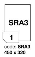 Samolepící etikety Rayfilm Synthetic 320x450 mm 300 archů, průhledné, R0400.SRA3D