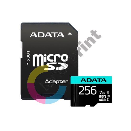 ADATA MicroSDXC 256GB U3 V30S až 95MB/s + adapter 1