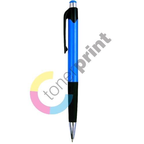Spoko kuličkové pero, modrá náplň, modré 1