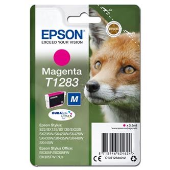Inkoustová cartridge Epson T1283, C13T12834010, magenta, 3,5 ml, originál