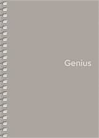 Spirálový sešit Shkolyaryk Genius, čtverečkovaný, mix, A6, 80 listů, PP desky
