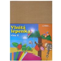 Lepenka E-Welle 34,5 x 24,5cm, 260g, rovná, natur, 10 listů