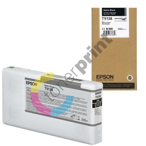 Cartridge Epson C13T913800, SureColor SC-P5000, matte black, originál 1
