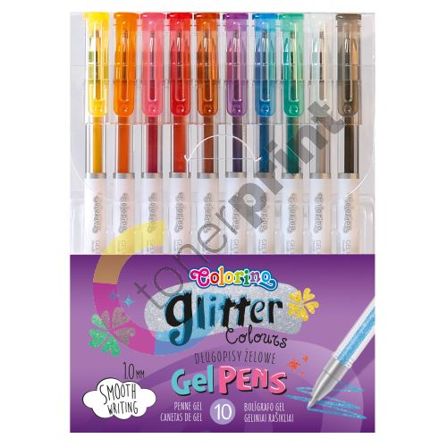 Colorino gelové rollery, se třpytkami, 10 barev 1