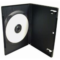 Obal na 1 ks DVD, černý, 14mm, 100-pack