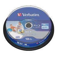 Verbatim 25GB BD-R SL, Hard Coat protective layer, spindle, 43804, 6x, 10-pack