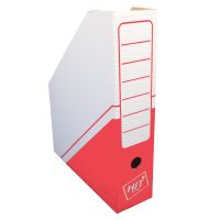 Archivní box na časopisy, potisk červený Archivní box na časopisy, potisk červený