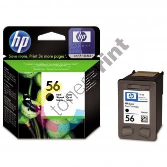 Inkoustová cartridge HP C6656AE, DeskJet 450, 5652, 5150, 5850, black, No.56, originál