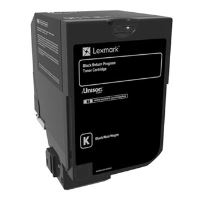 Toner Lexmark 74C20K0, CS720de, CS725de, CX725de, return, black, originál