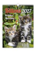Nástěnný kalendář - Koťátka 2027 (kalendář s kočkami na zeď) (15)