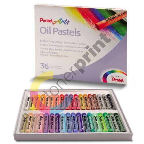Pentel Oil Pastels PHN, olejové pastely, sada 36 barev 3