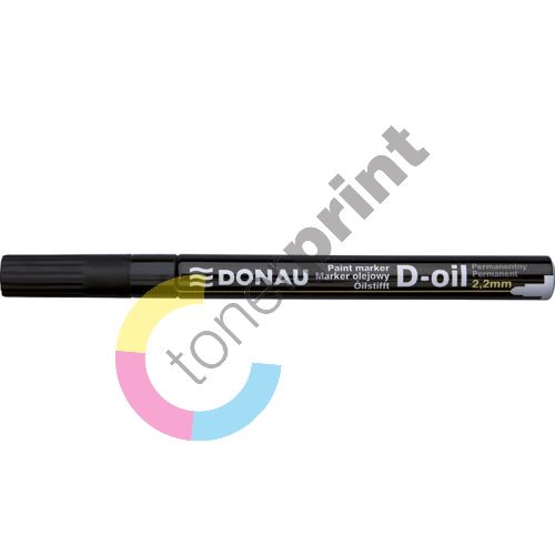 Donau D-oil lakový popisovač, 2,2 mm, černý 1