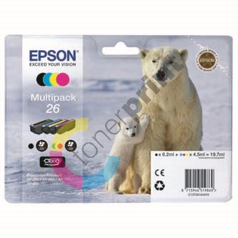 Inkoustová cartridge Epson C13T26164010, XP-800, XP-700, XP-600, CMYK, 26, originál