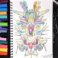 Akrylový popisovač Uni Posca PC-1M, 0,7 mm, černý (5)