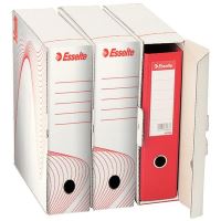 Archivační krabice na pořadač Esselte Standard 97 mm, A4, recyklovaný karton, bílá