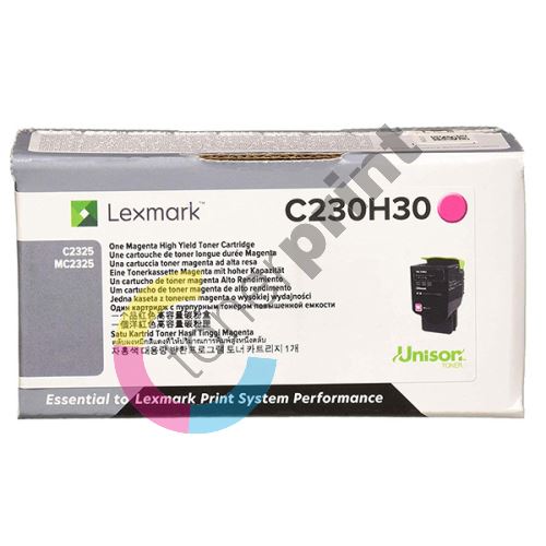 Toner Lexmark C230H30, magenta, originál 1
