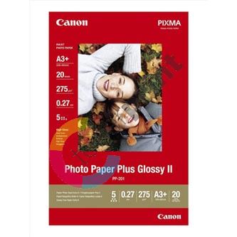 Canon Photo Paper Plus Glossy, foto papír, lesklý, bílý, A3+, 13x19", 275 g/m2, 20 ks, PP-201 A3+, inkoustový