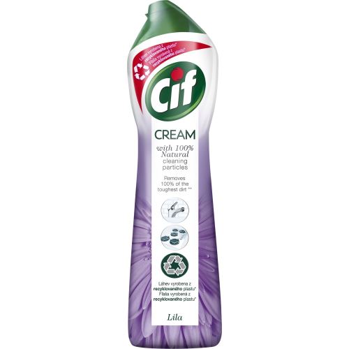 Cif Cream Lila Flower tekutý písek 500 ml / 720 g