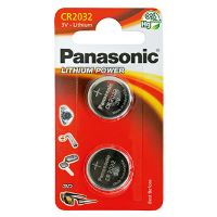 Knoflíkové baterie Panasonic CR2032 / DL2032 / ECR2032 / BR2032 / 5004LC, lithiové 3 V, 2 (1)
