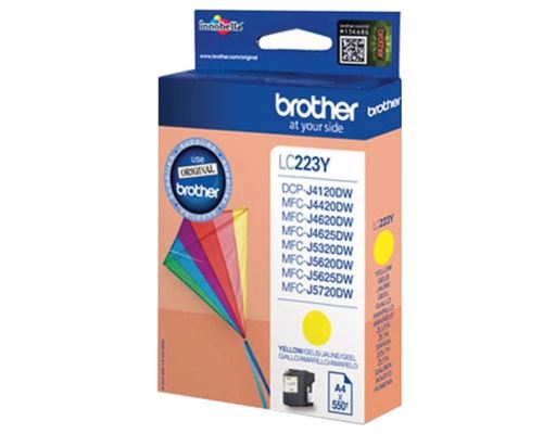 Inkoustová cartridge Brother LC-223Y, MFC-J4420DW, MFC-J4620DW, Yellow, originál