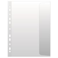 Prospektové obaly s klopou Donau A4, PP 100 µm, matné, transparentní, 10 ks