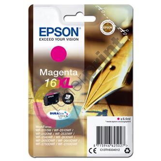 Inkoustová cartridge Epson C13T16334012, WF-2540WF, WF-2520NF, magenta, 16XL, originál