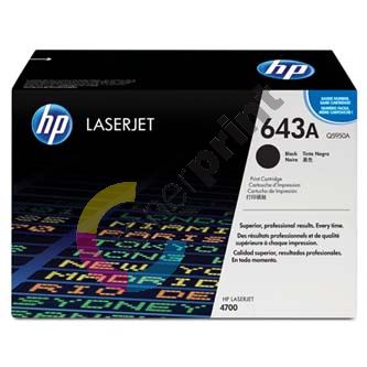 Toner HP Q5950A, Color LaserJet 4700, black, 643A, originál