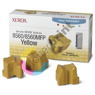 Tuhý inkoust Xerox Phaser 8560, žlutý, 108R00766, 3ks, originál 1