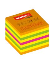Samolepící bloček Kores Cubo Summer Neon 50x50mm 400 listů