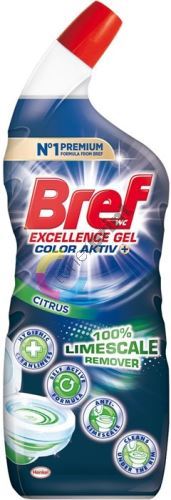 Bref Excellence Gel Color Aktiv Citrus tekutý WC čistič proti vodnímu kameni 700 ml