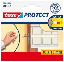 Ochranné nárazníky Tesa Protect, 10 mm x 10 mm, bílá