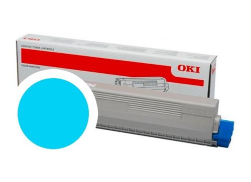Toner OKI 47095703, C824, C834, C844, cyan, originál