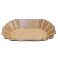 Papírová miska WAVE Arc KRAFT 10,5 x 17,5 x 3 cm (250 ks) s tukovou bariérou, FSC Mix Papírová miska WAVE Arc KRAFT 10,5 x 17,5 x 3 cm (250 ks) s tukovou bariérou, FSC Mix