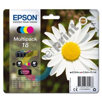 Inkoustová cartridge Epson C13T18064012, XP-102, XP-402, XP-405, XP-302, CMYK, originál