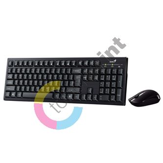 Genius KM-8101, sada klávesnice s bezdrátovou optickou myší, 1x AAA, 1x AA, CZ/SK, multime
