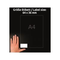 Univerzální etikety AVERY QuickPEEL, 64x36 mm 100 listů A4 - 3670 4 (3)