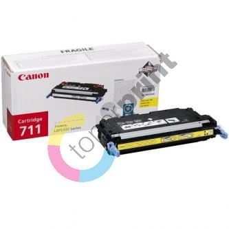 Toner Canon CRG-711Y, LBP-5300, žlutý, CRG711Y, originál