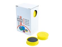Magnety Arta průměr 25mm, žluté, 10ks (1)