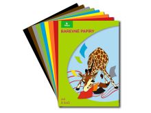 Složky barevných papírů Stepa A4, 8listů/složka Složky barevných papírů Stepa A4, 8listů/složka